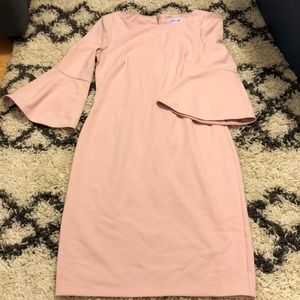 Pink knee length dress